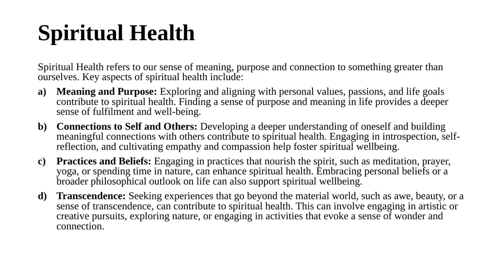 Introduction to Health and Wellness Definition of - slide 14 of 41