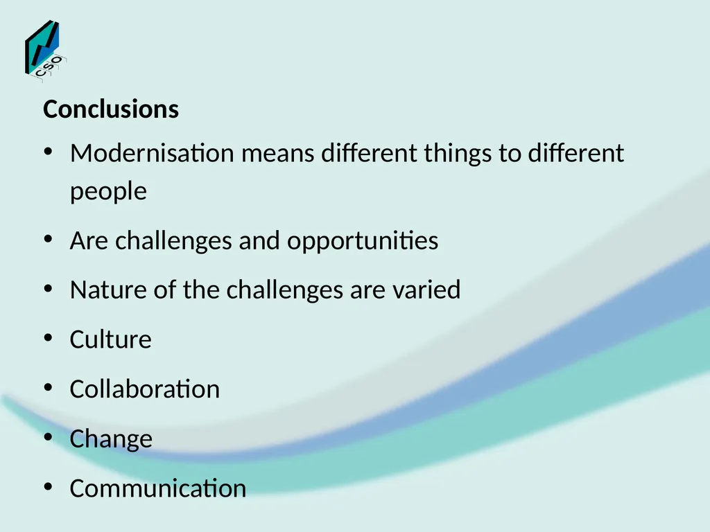 Modernisation Evolution or Revolution World - slide 16 of 17