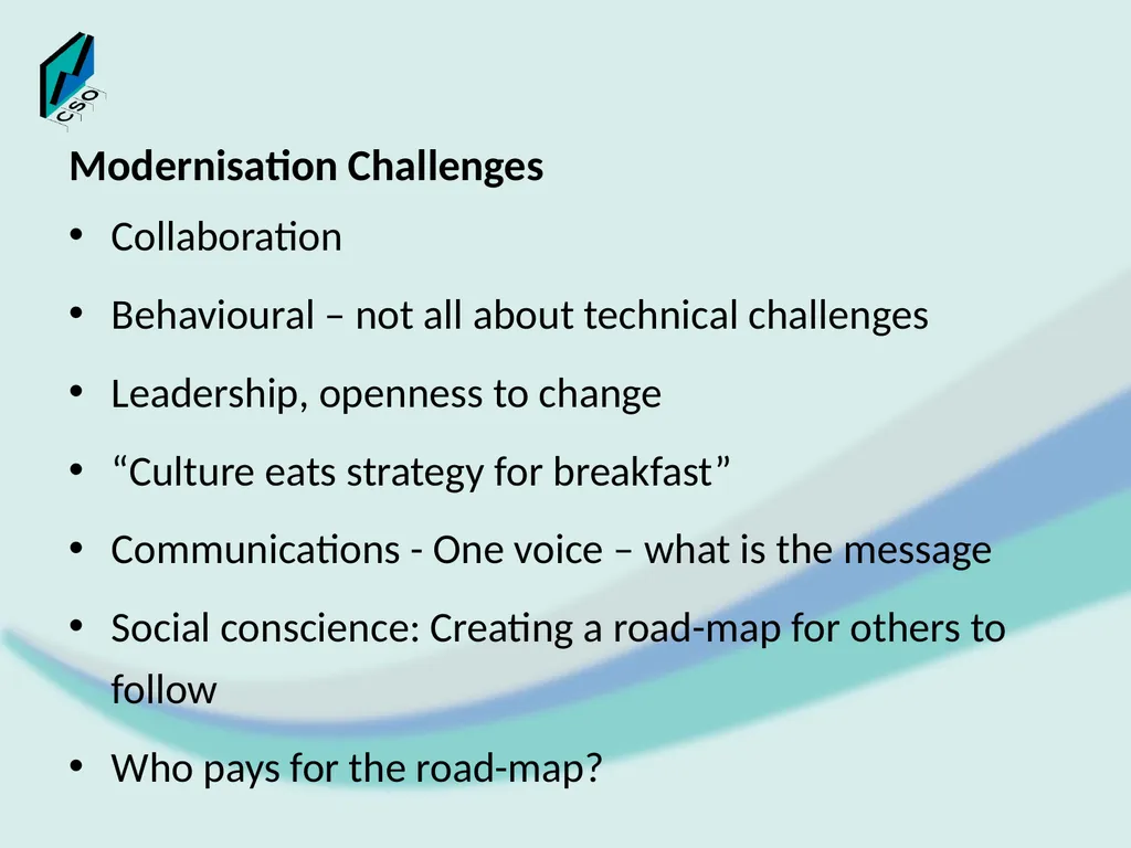 Modernisation Evolution or Revolution World - slide 13 of 17