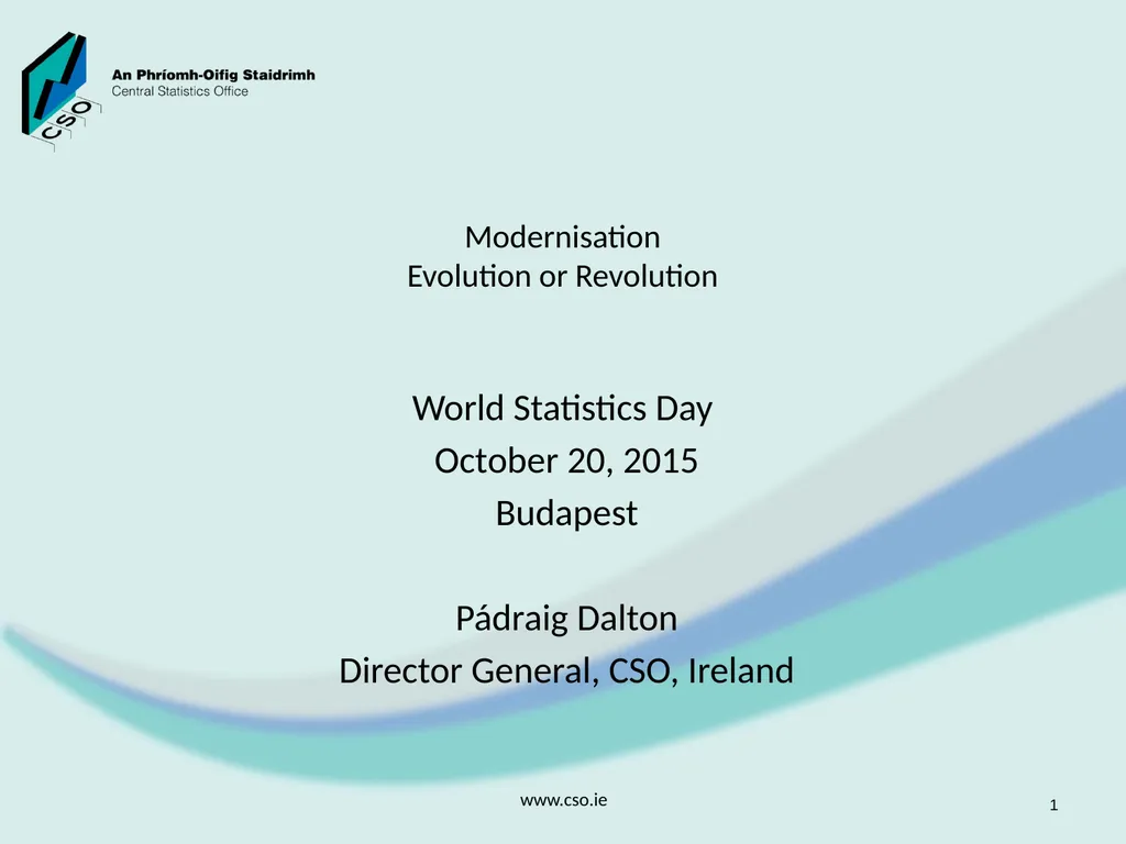 Modernisation Evolution or Revolution World - slide 1 of 17