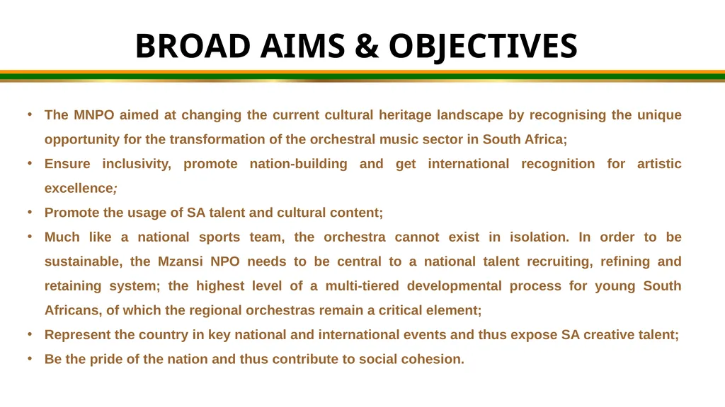 MZANSI NATIONAL PHILHARMONIC ORCHESTRA - slide 11 of 20