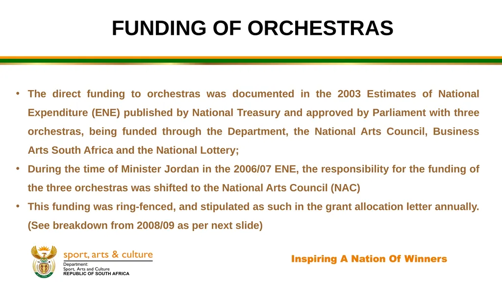 MZANSI NATIONAL PHILHARMONIC ORCHESTRA - slide 5 of 20