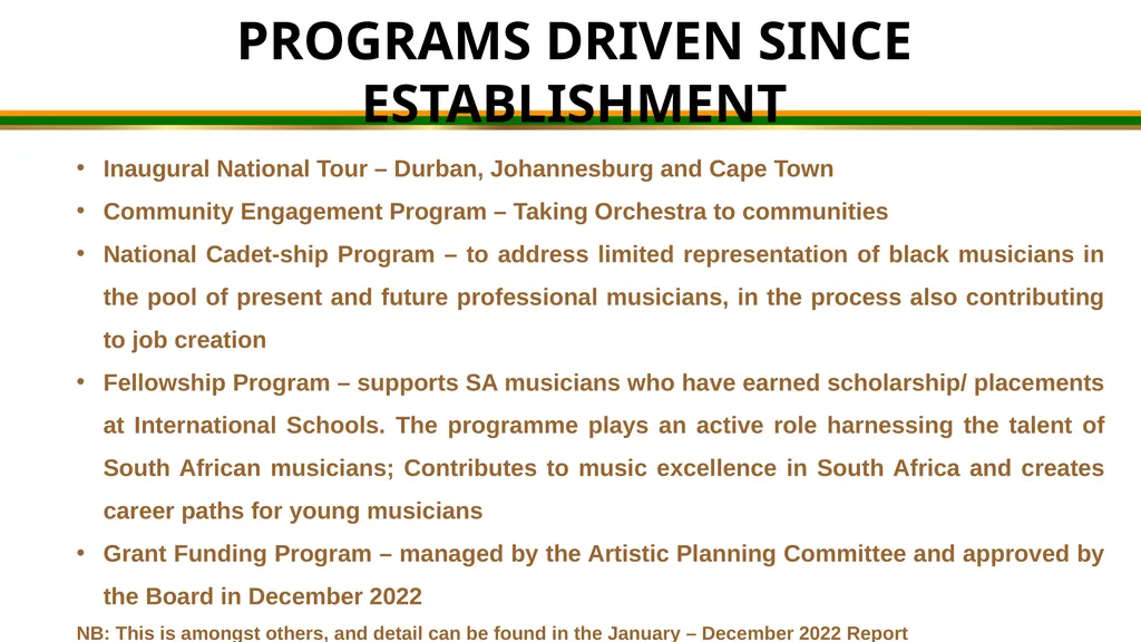 MZANSI NATIONAL PHILHARMONIC ORCHESTRA - slide 16 of 20