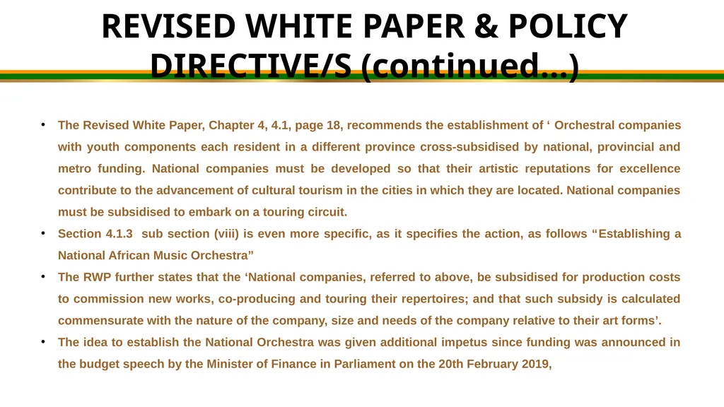MZANSI NATIONAL PHILHARMONIC ORCHESTRA - slide 9 of 20
