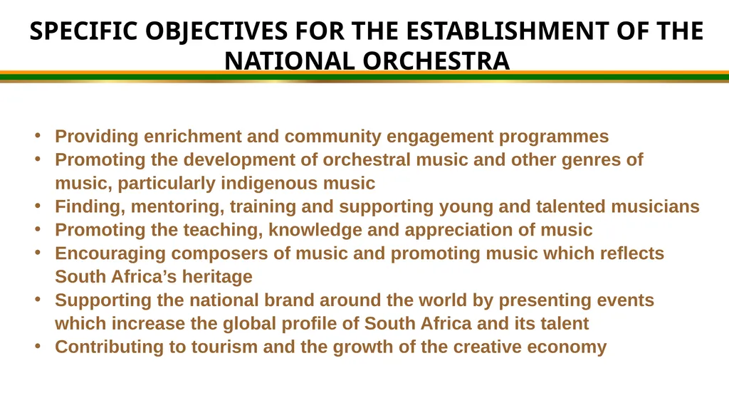 MZANSI NATIONAL PHILHARMONIC ORCHESTRA - slide 15 of 20