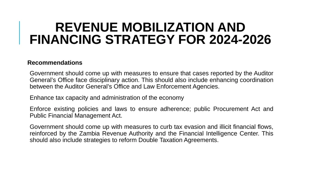 COMMENTS ON THE MEDIUM-TERM BUDGET PLAN 2024-2026 - slide 22 of 25