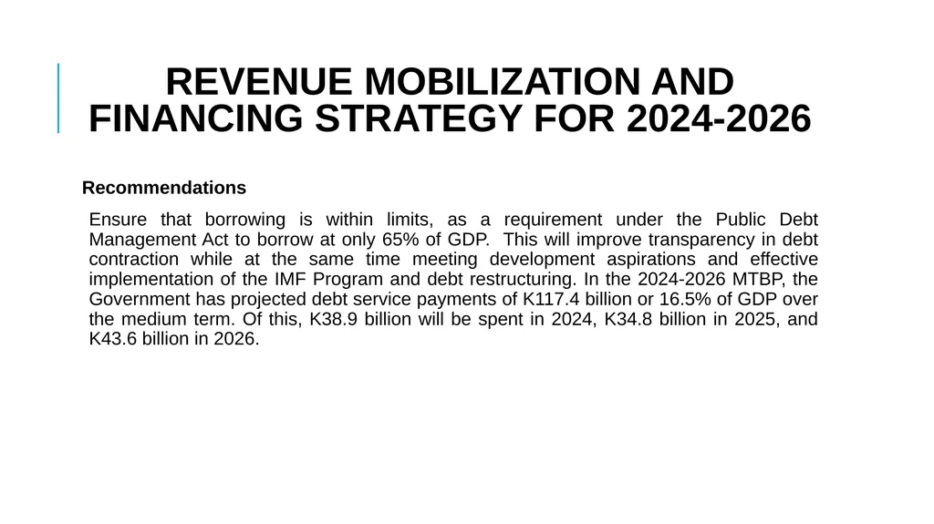 COMMENTS ON THE MEDIUM-TERM BUDGET PLAN 2024-2026 - slide 24 of 25