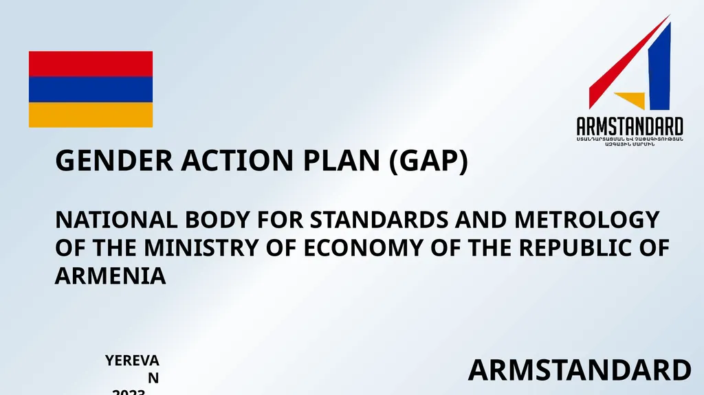 Gender Action Plan (GAP) National Body for - slide 1 of 12