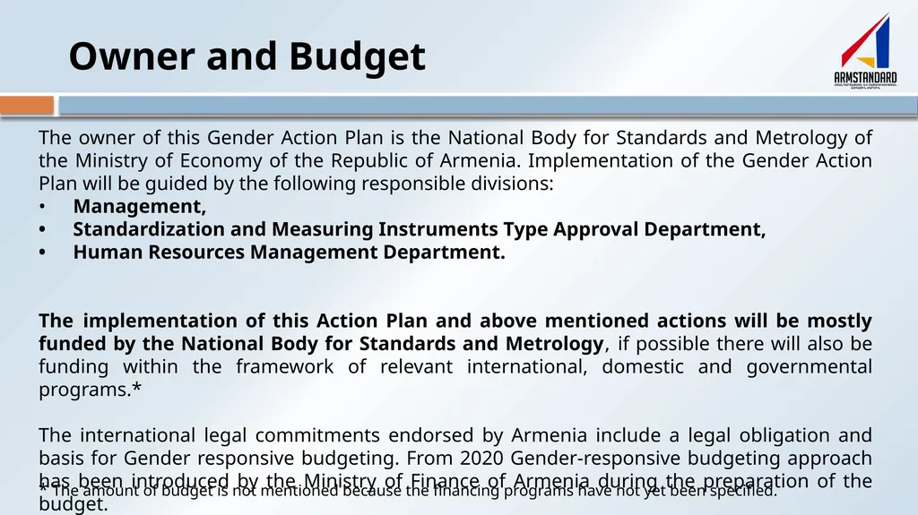 Gender Action Plan (GAP) National Body for - slide 11 of 12
