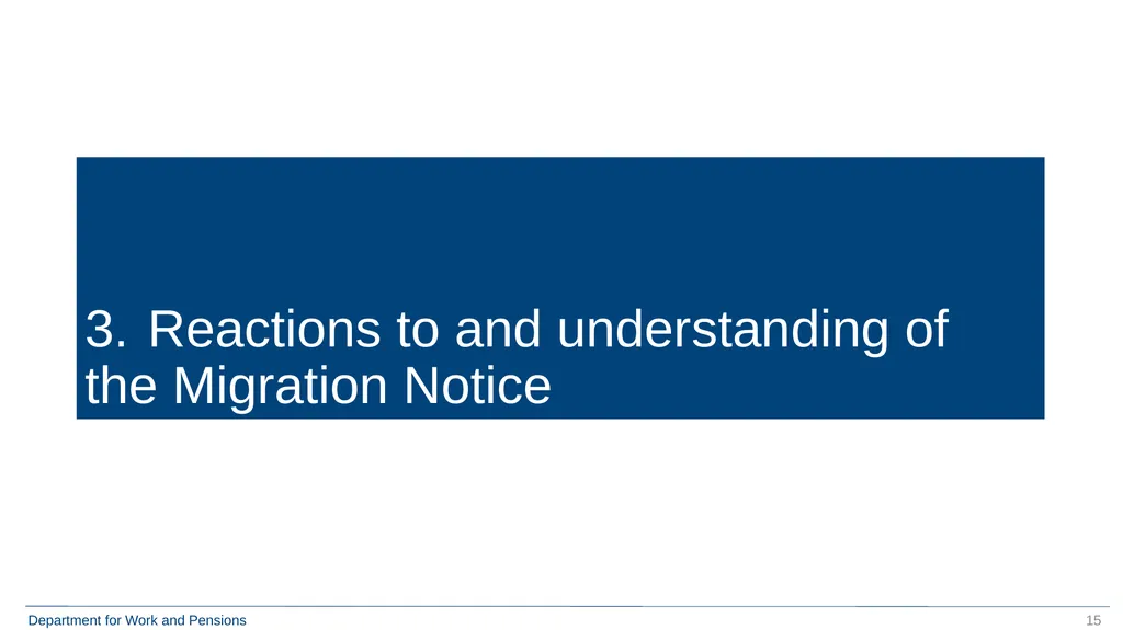 Qualitative Research with Move to Universal Credit - slide 15 of 48