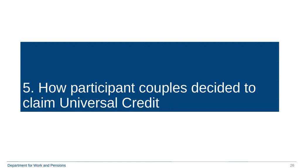 Qualitative Research with Move to Universal Credit - slide 26 of 48