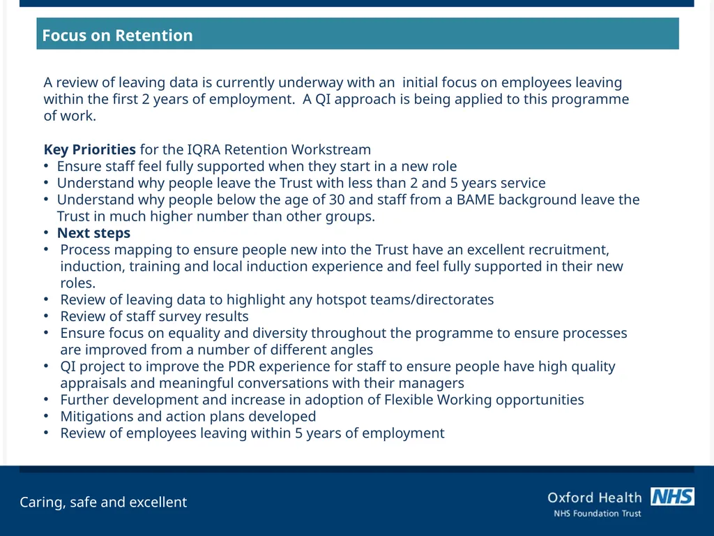 Council of Governors Workforce Performance Report - slide 11 of 11