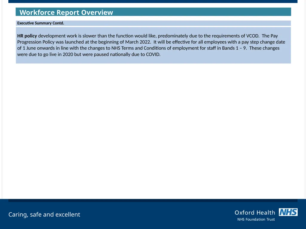 Council of Governors Workforce Performance Report - slide 5 of 11