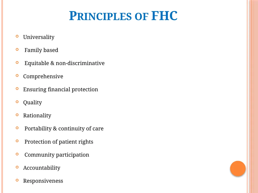 Family Health Centre Approach for Universal Health - slide 6 of 15