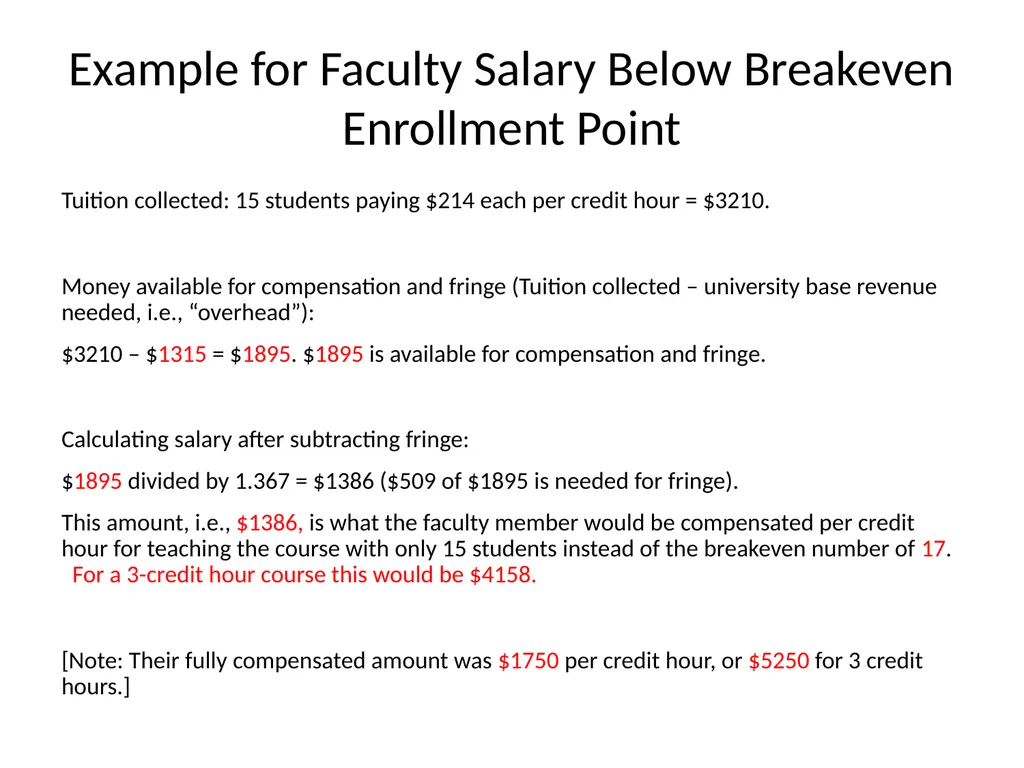 “Triple Win” Summer Compensation A Proposal from - slide 12 of 16