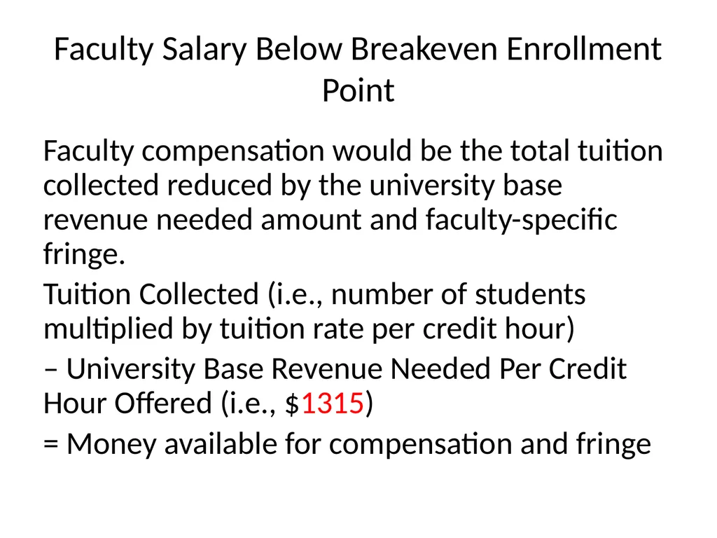 “Triple Win” Summer Compensation A Proposal from - slide 11 of 16