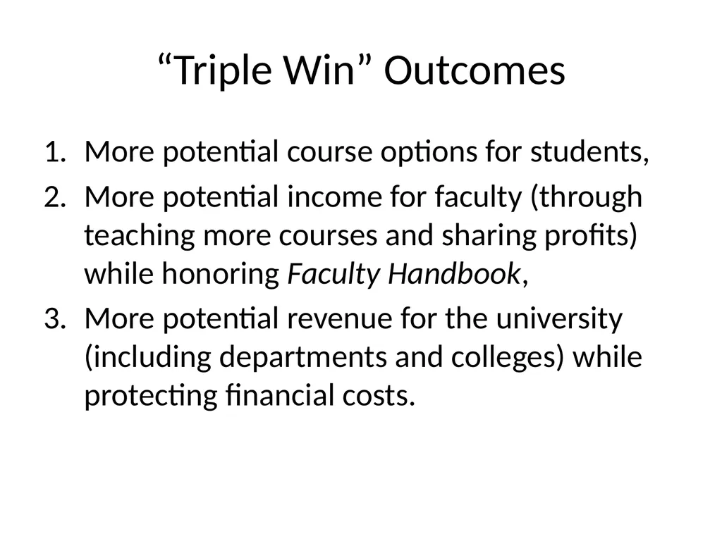 “Triple Win” Summer Compensation A Proposal from - slide 5 of 16
