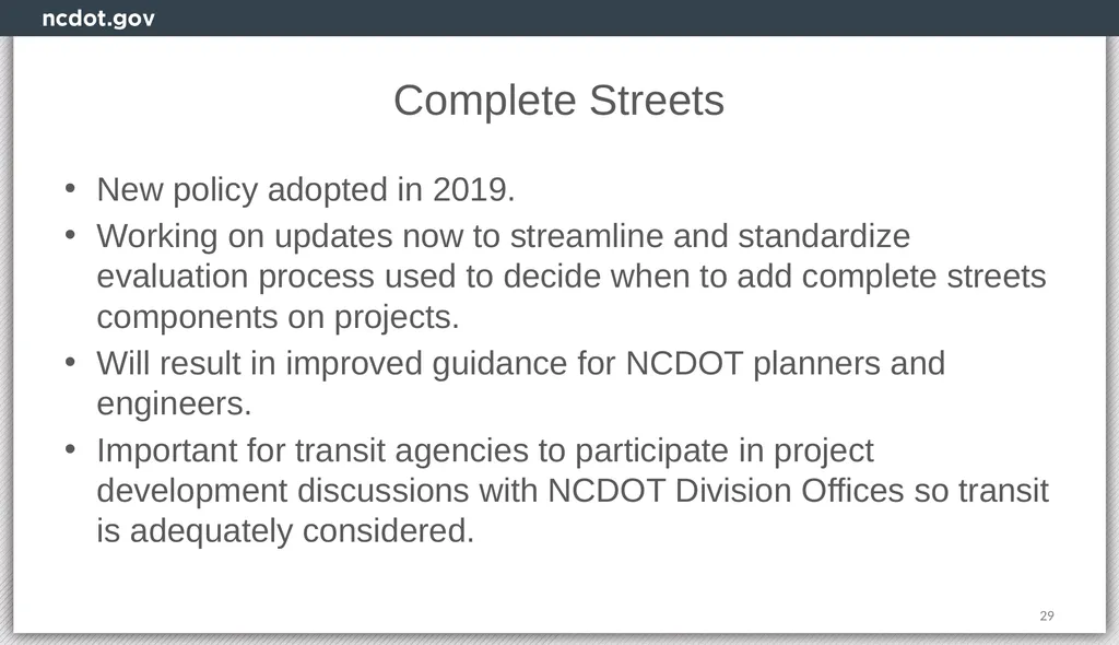 Integrated Mobility Division Transit Systems Call - slide 29 of 31