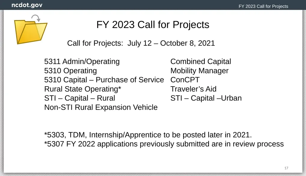 Integrated Mobility Division Transit Systems Call - slide 17 of 31