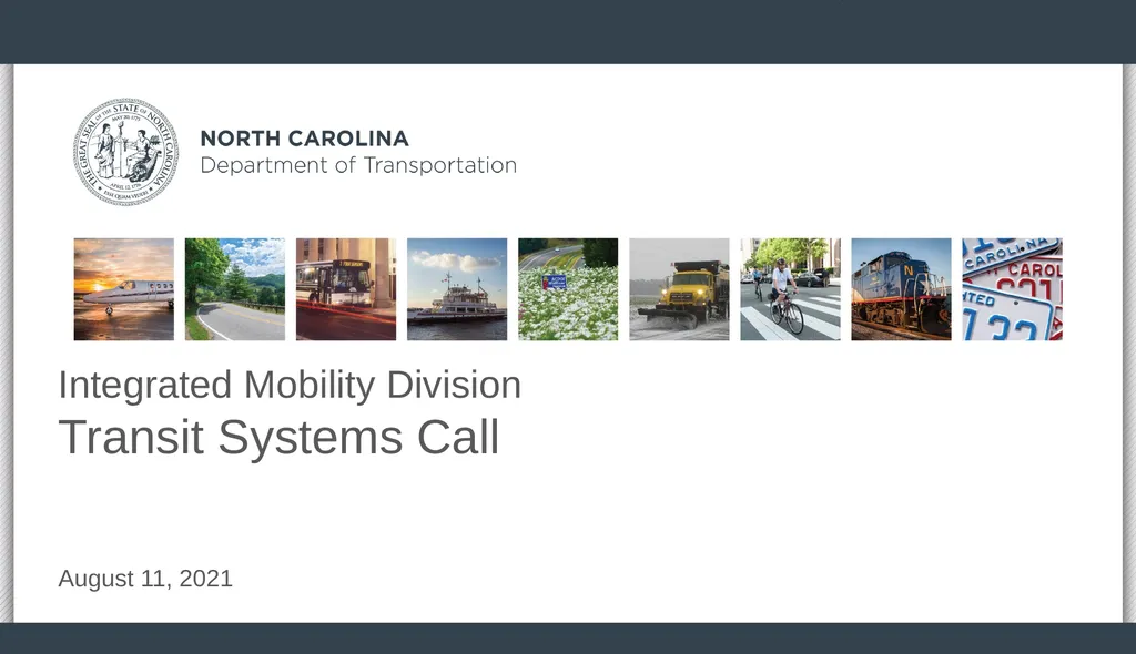 Integrated Mobility Division Transit Systems Call - slide 1 of 31