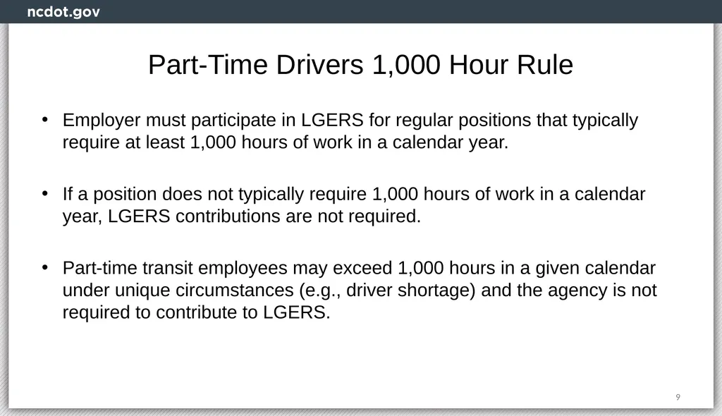 Integrated Mobility Division Transit Systems Call - slide 9 of 31