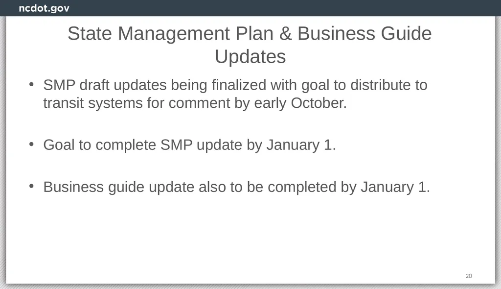 Integrated Mobility Division Transit Systems Call - slide 20 of 31