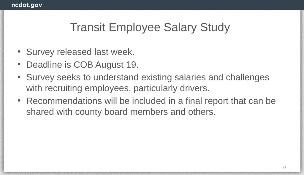 Integrated Mobility Division Transit Systems Call - slide 21 of 31