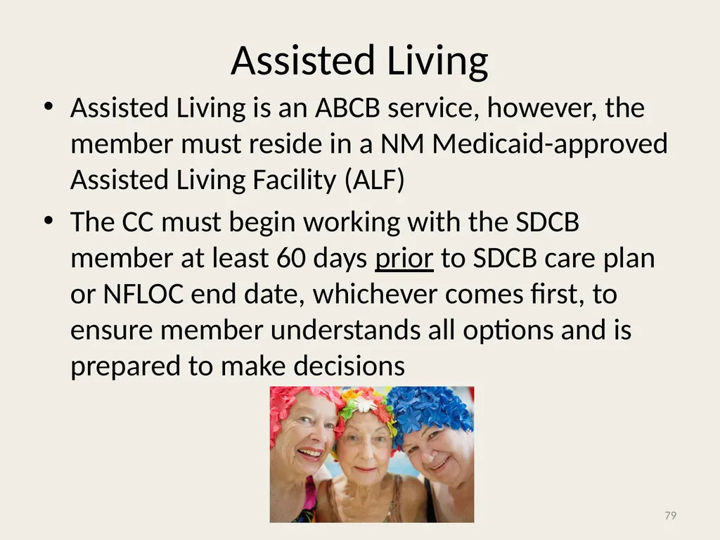 Self-Directed Community Benefits HSD/MAD/SDCB - slide 79 of 86