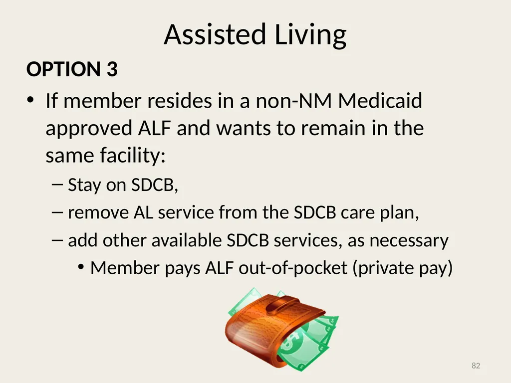 Self-Directed Community Benefits HSD/MAD/SDCB - slide 82 of 86