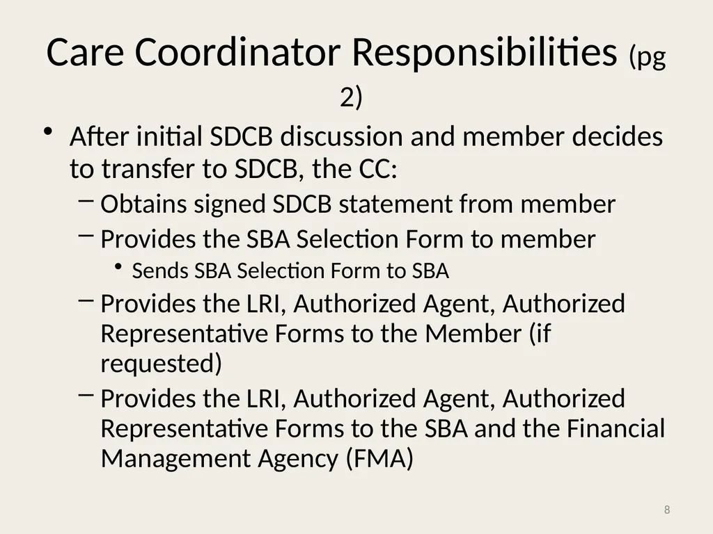Self-Directed Community Benefits HSD/MAD/SDCB - slide 8 of 86