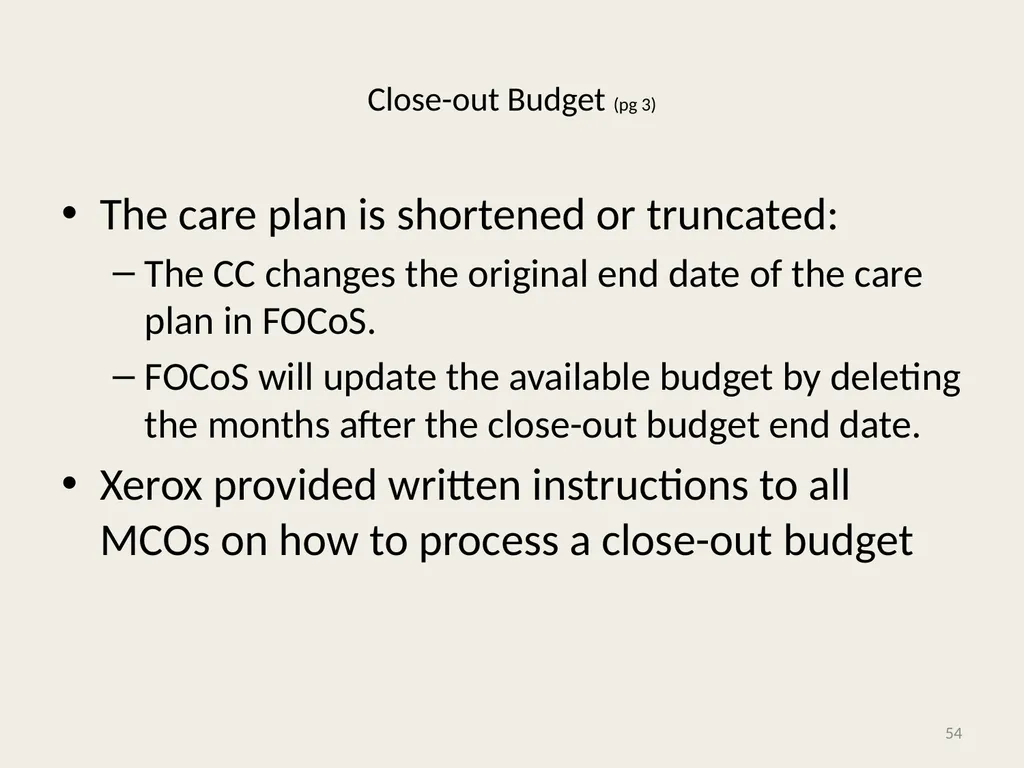 Self-Directed Community Benefits HSD/MAD/SDCB - slide 54 of 86