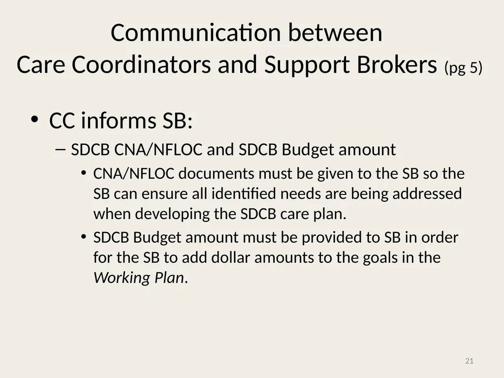 Self-Directed Community Benefits HSD/MAD/SDCB - slide 21 of 86