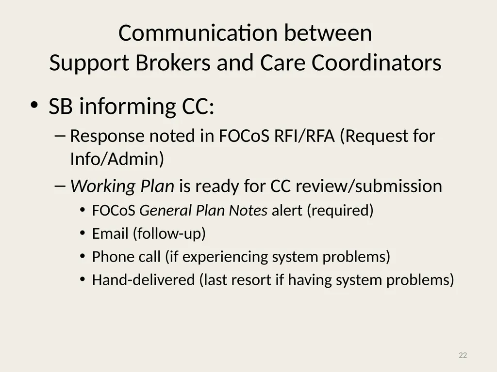 Self-Directed Community Benefits HSD/MAD/SDCB - slide 22 of 86