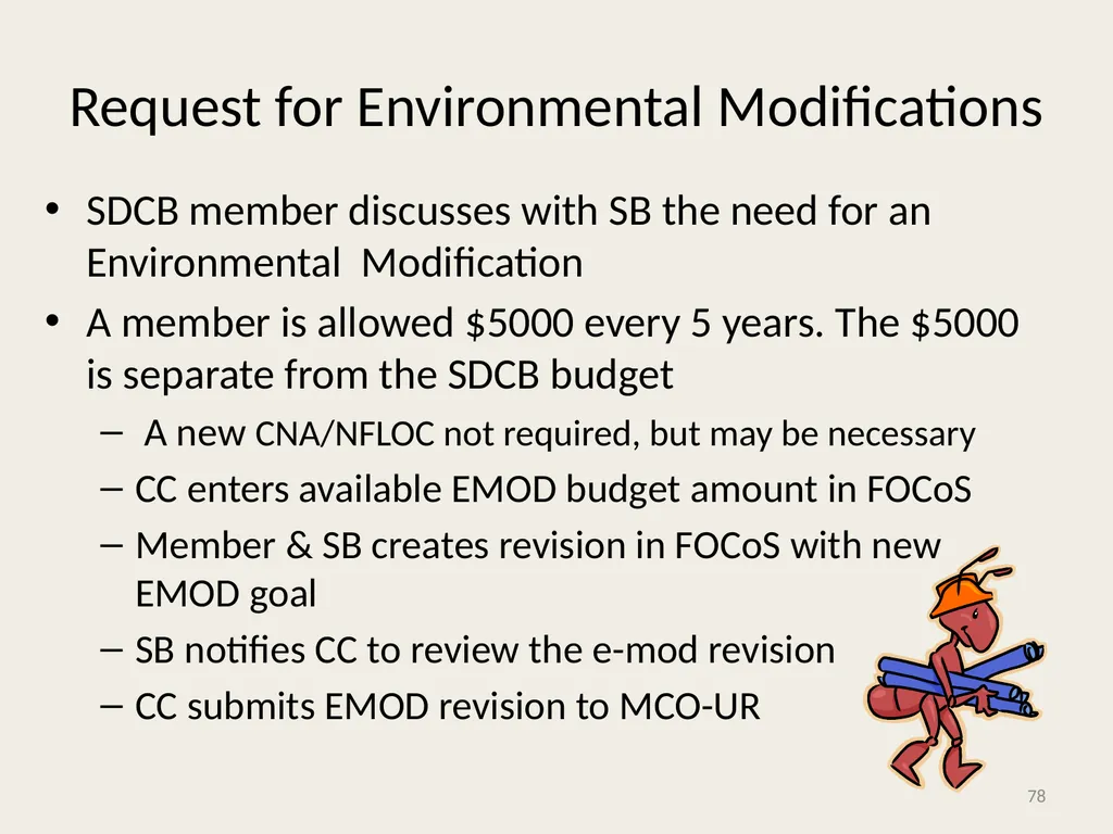 Self-Directed Community Benefits HSD/MAD/SDCB - slide 78 of 86