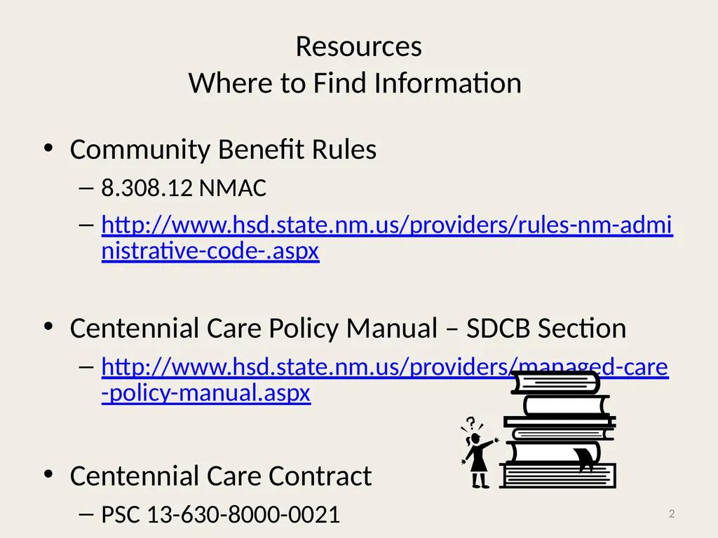 Self-Directed Community Benefits HSD/MAD/SDCB - slide 2 of 86