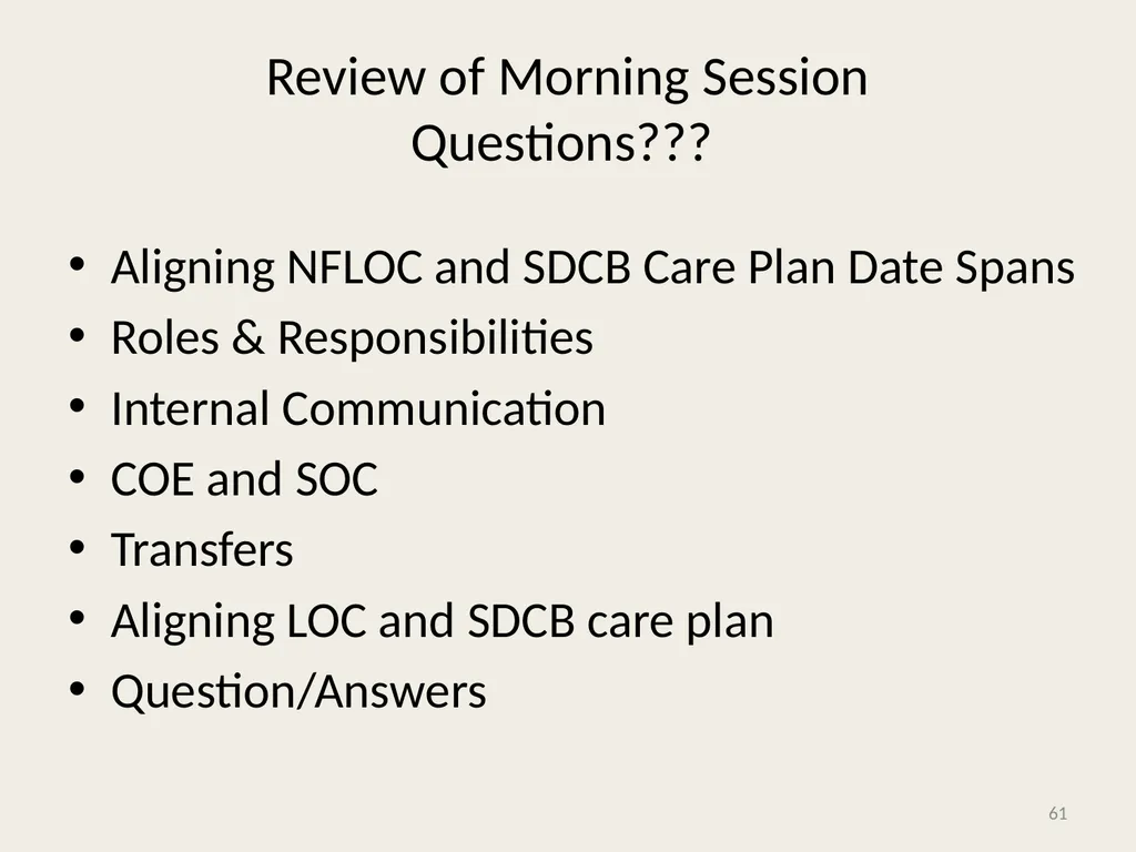 Self-Directed Community Benefits HSD/MAD/SDCB - slide 61 of 86