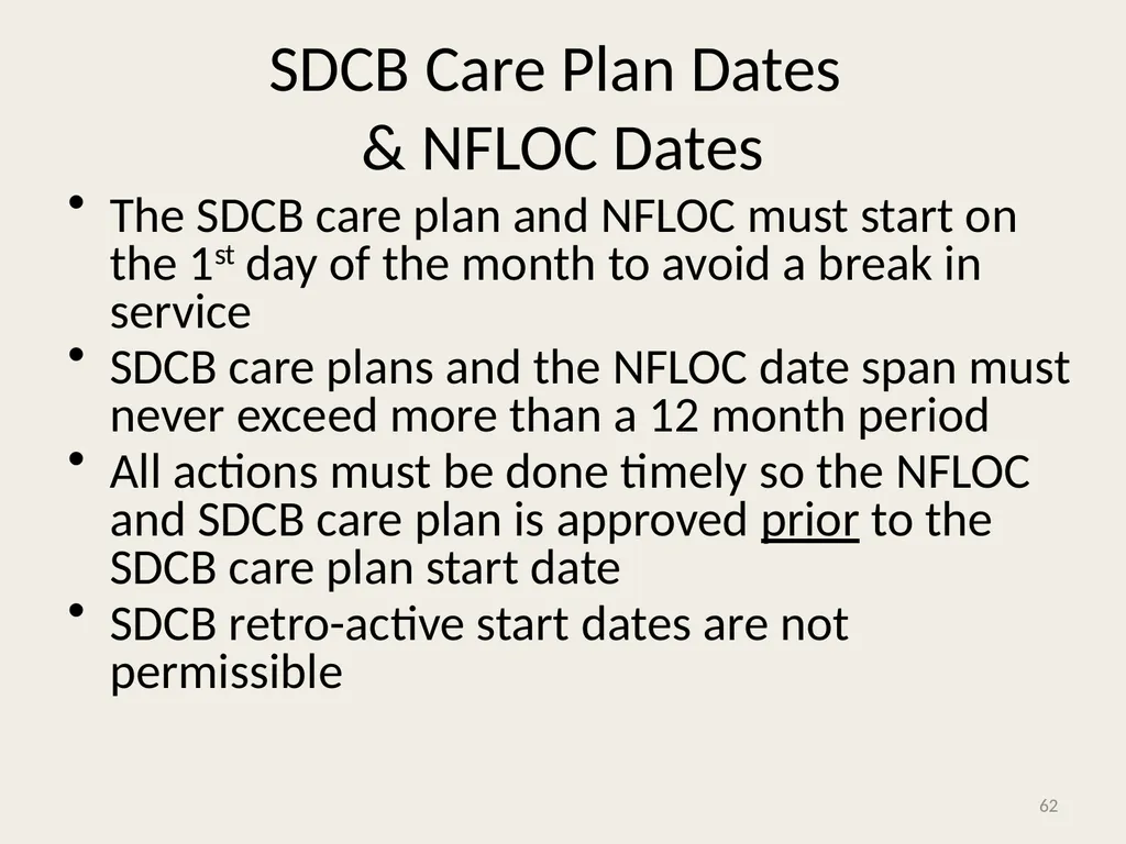 Self-Directed Community Benefits HSD/MAD/SDCB - slide 62 of 86
