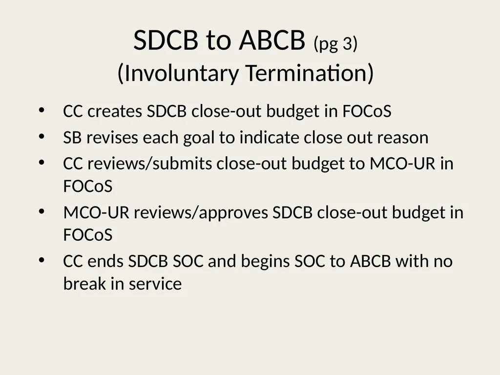 Self-Directed Community Benefits HSD/MAD/SDCB - slide 59 of 86