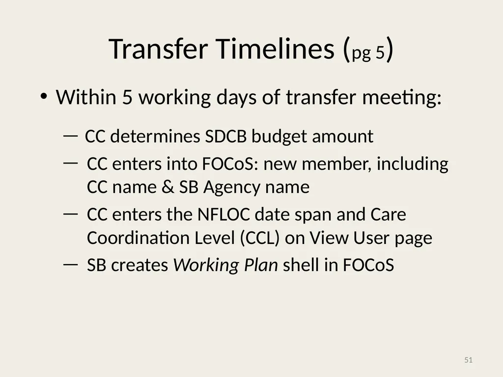 Self-Directed Community Benefits HSD/MAD/SDCB - slide 51 of 86