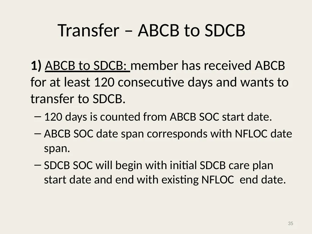 Self-Directed Community Benefits HSD/MAD/SDCB - slide 35 of 86