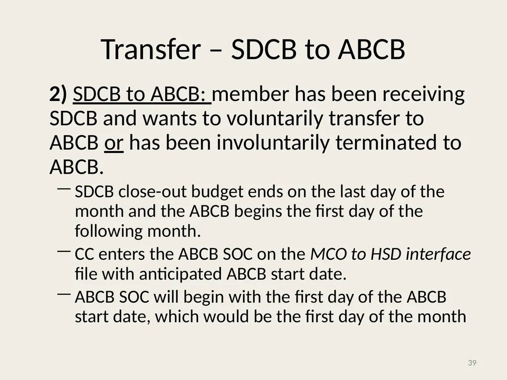 Self-Directed Community Benefits HSD/MAD/SDCB - slide 39 of 86