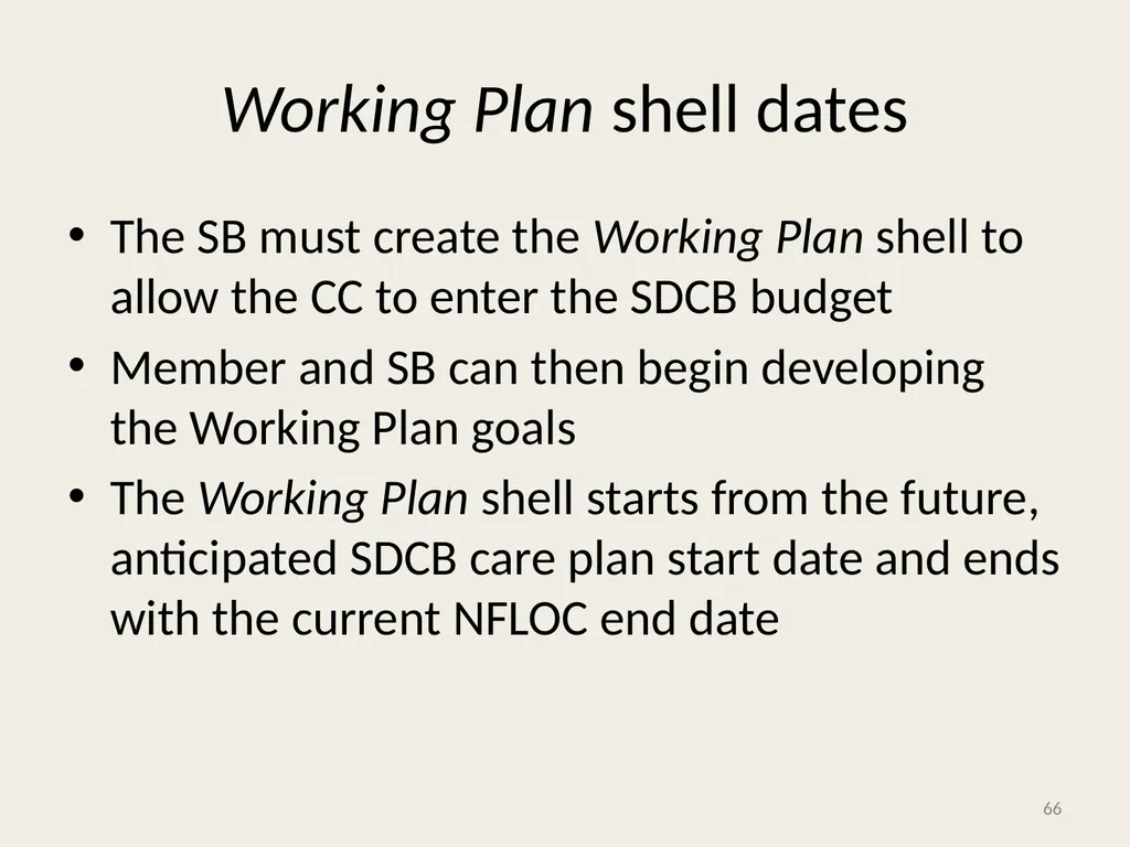 Self-Directed Community Benefits HSD/MAD/SDCB - slide 66 of 86