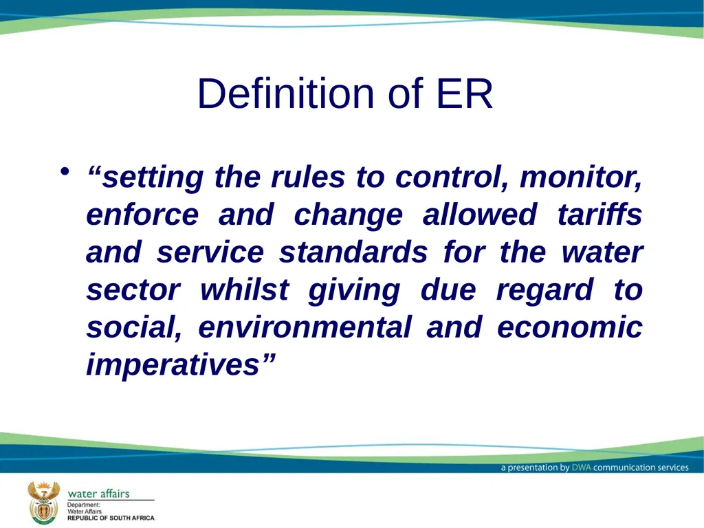 Economic Regulator: Options and Models Report - slide 4 of 30
