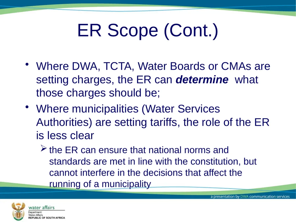 Economic Regulator: Options and Models Report - slide 8 of 30
