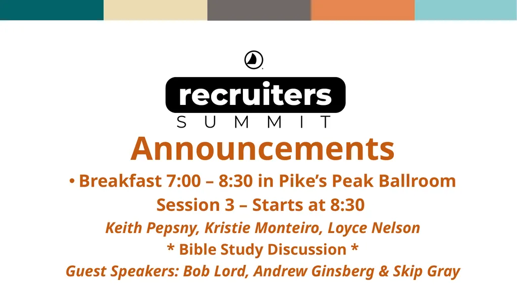 WELCOME! WELCOME! Session 1 Starting at 4:00 Katie - slide 97 of 98