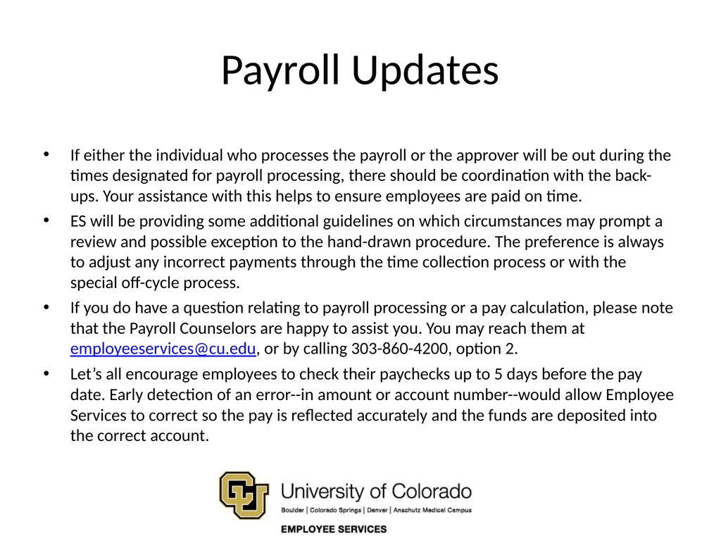 Employee Services / System Business Partner - slide 8 of 18