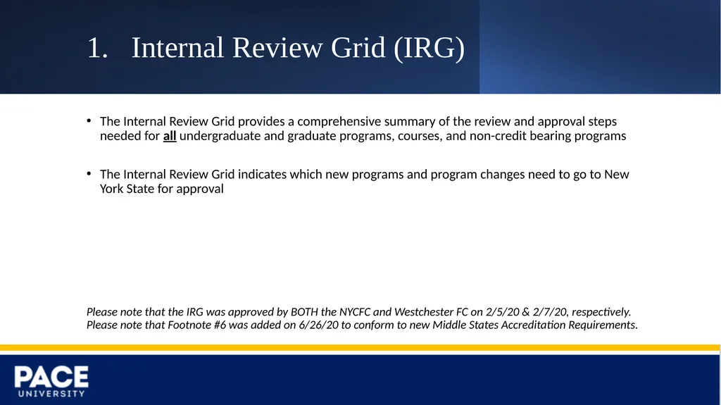New Program Submissions Instructions and Workflow - slide 4 of 13