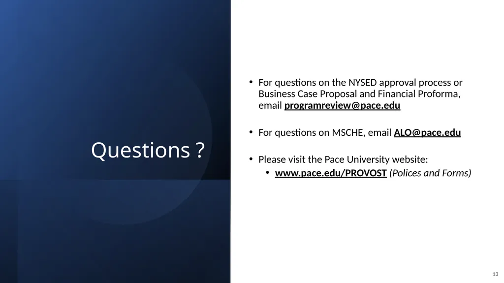 New Program Submissions Instructions and Workflow - slide 13 of 13