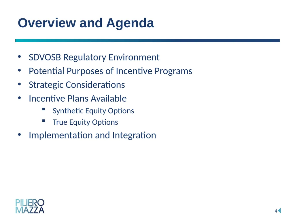 Equity Incentive Programs: Strategies for Employee - slide 4 of 15