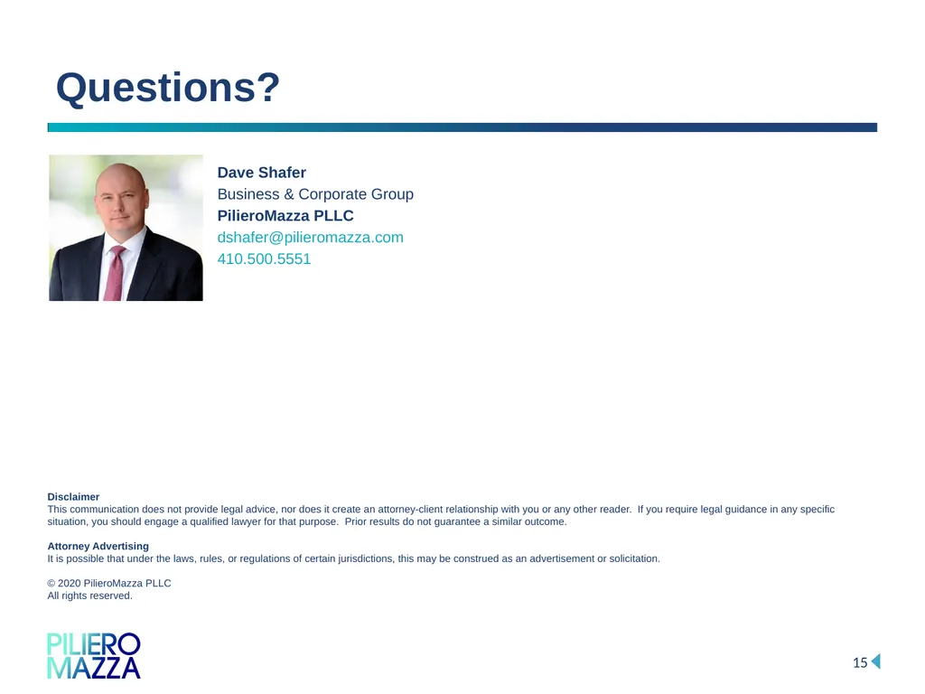 Equity Incentive Programs: Strategies for Employee - slide 15 of 15